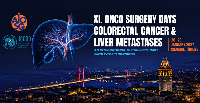 XI. International Onco Surgery Days Colorectal Cancer & Liver Metastases 20–23 Ocak 2027 · İstanbul