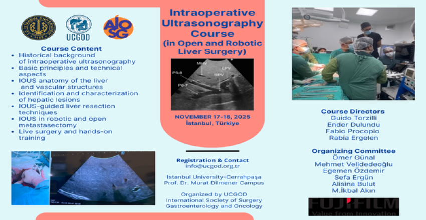 Uygulamalı Intraoperatif Ultrasonografi (IOUSG) Kursu